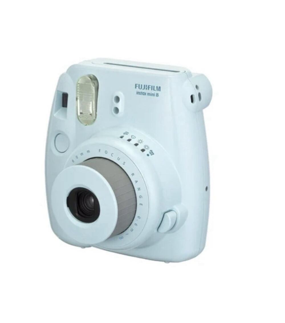 Fujifilm Instax Mini 8 Instant Film Camera Ice Blue Camera With Case READ